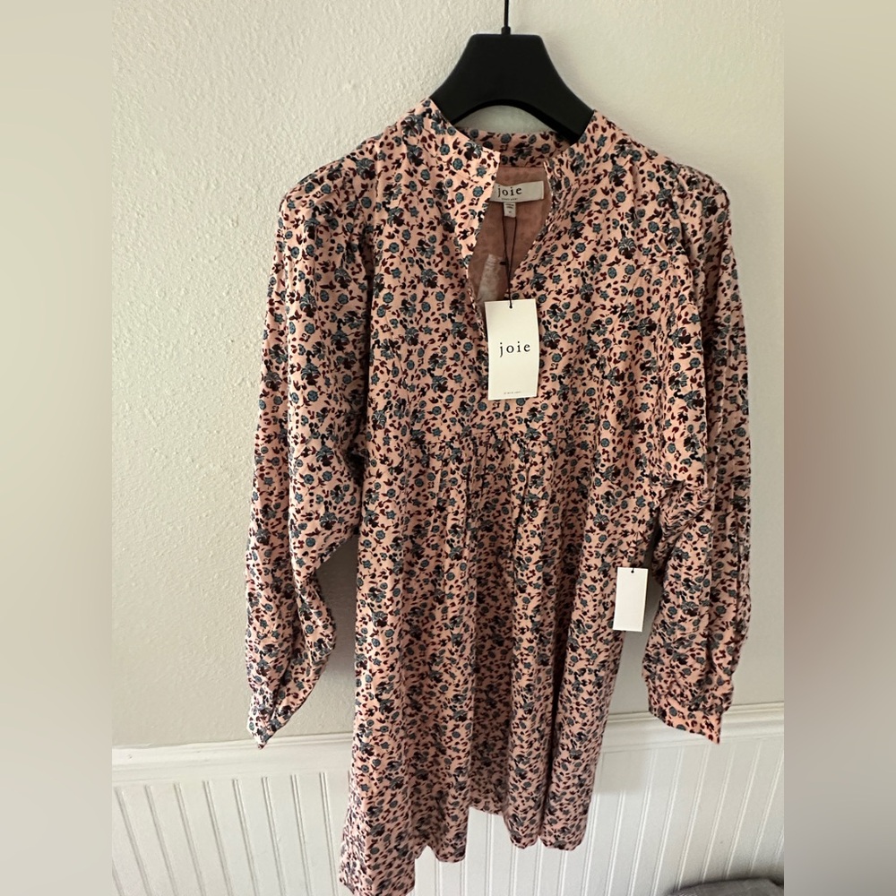 DONATED - NWT Joie Blush Patterned Long Sleeve Dress SZ: M
